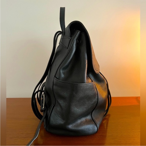 Frye Olivia Black Leather Backpack - Picture 7 of 12